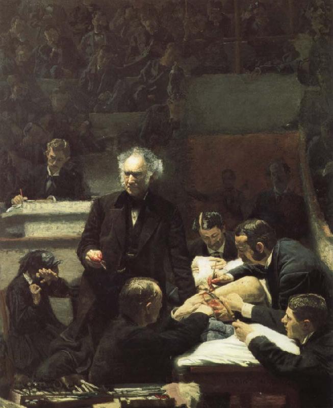 Thomas Eakins Gross doctor's clinical course France oil painting art